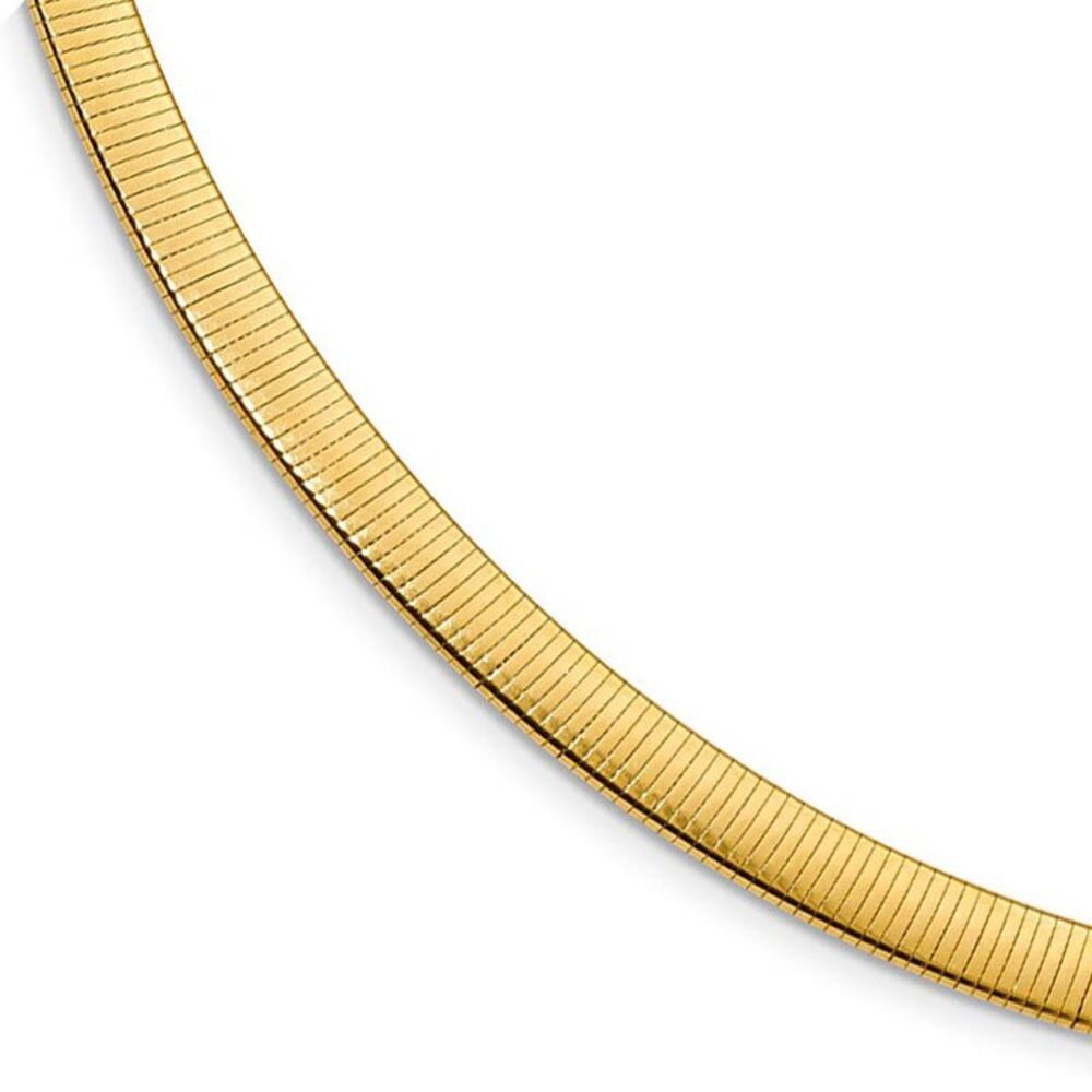 5.75mm Sterling Silver & Gold Tone Reversible Cubetto Necklace, 18 in
